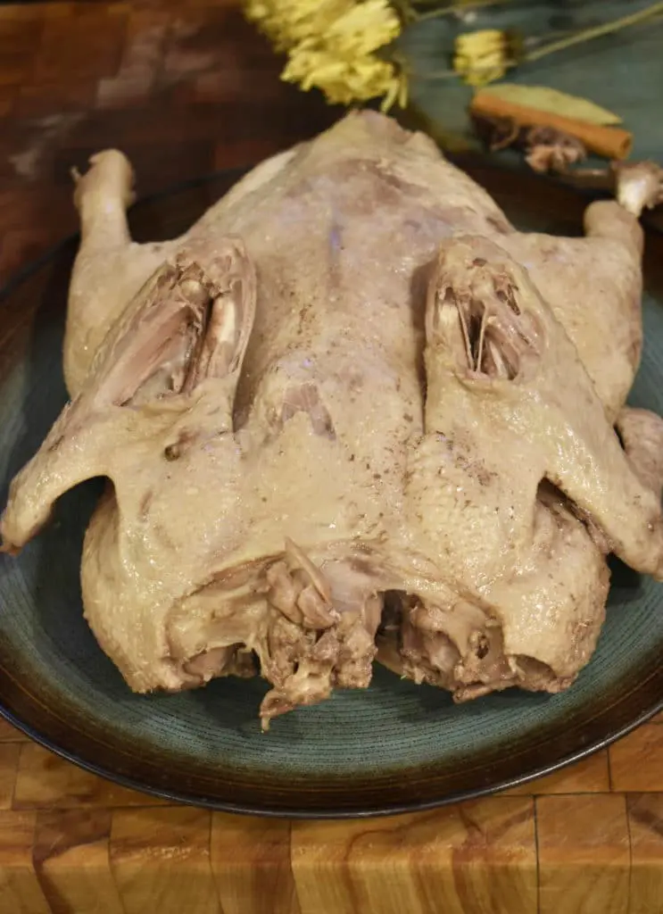 Nanjing salted duck on a plate