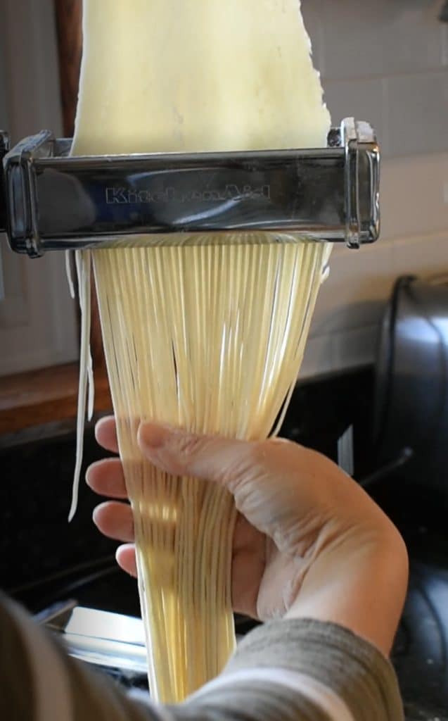 making noodles