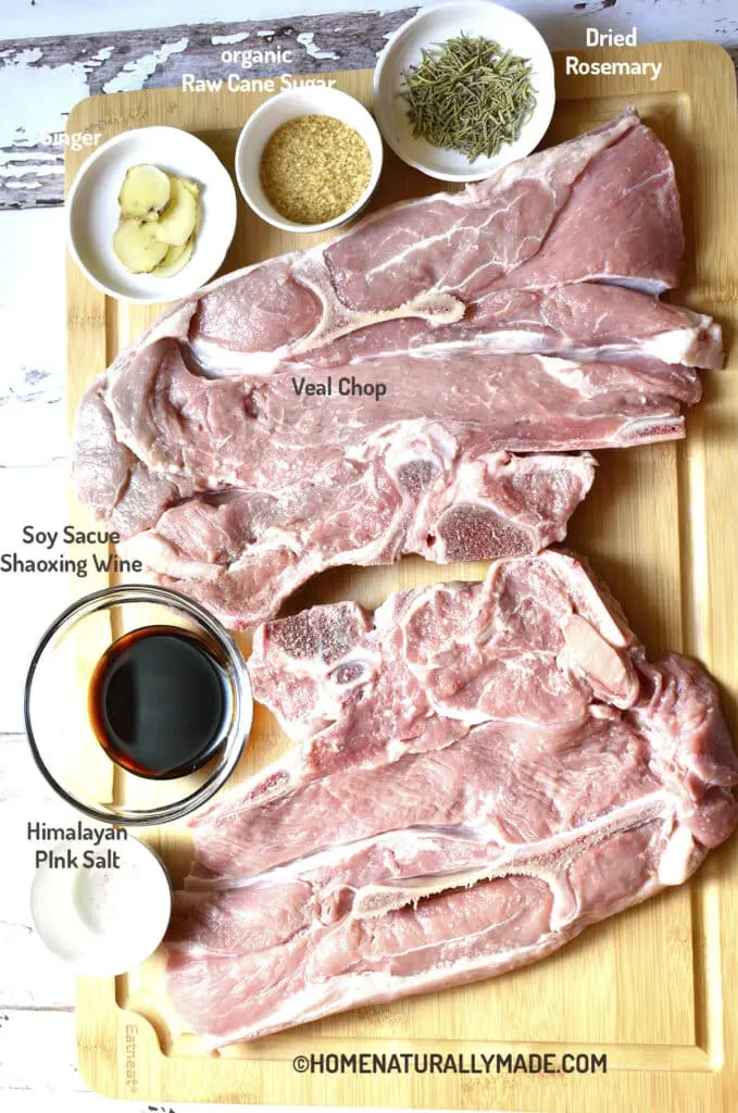 Braised Veal Chops {Easy Delicious Asian Fusion} Ingredients