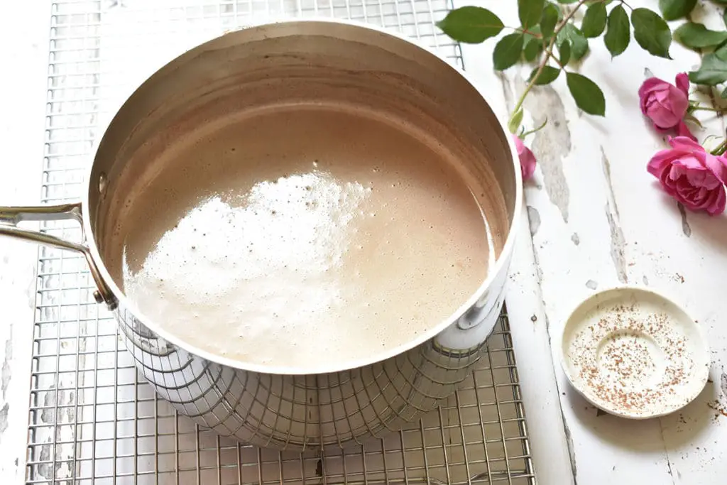 boiled homemade hot cocoa