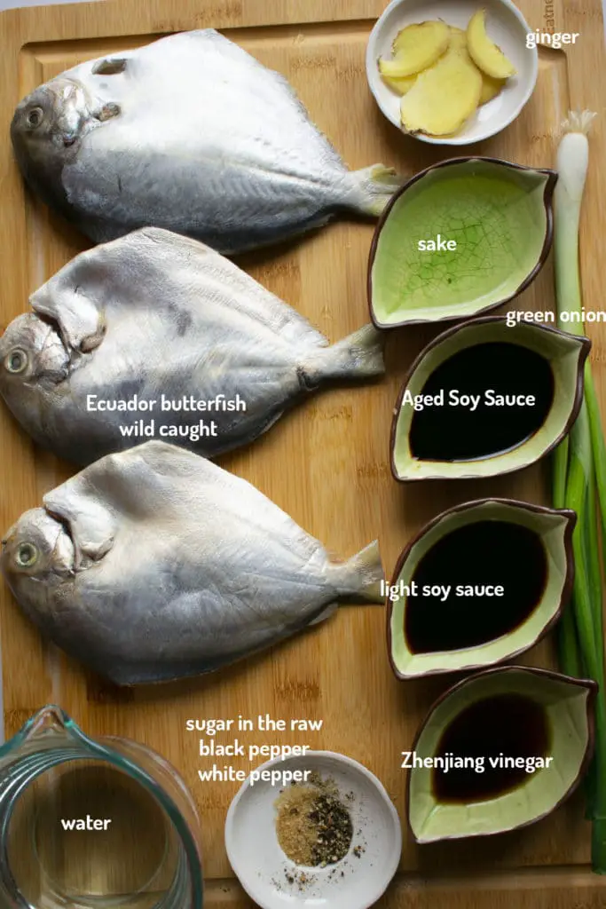 braised butterfish ingredients