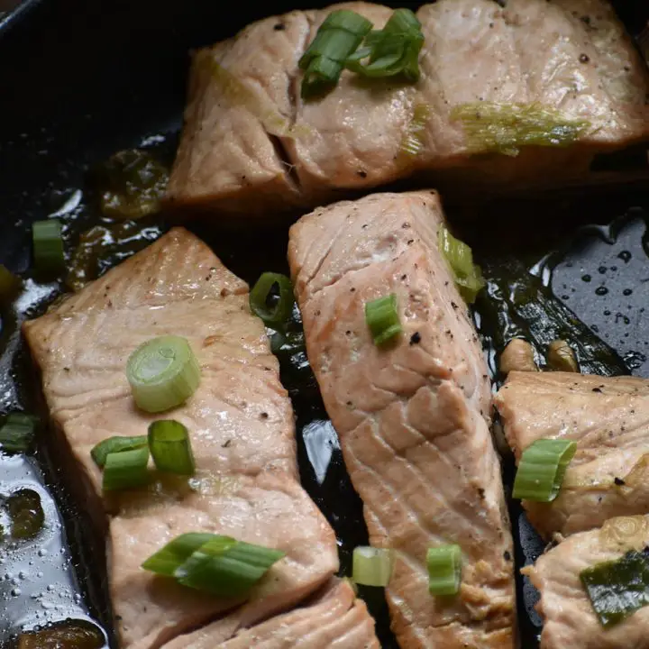 Braised Salmon {Quick Delicious Asian Fusion} HomeNaturallyMade