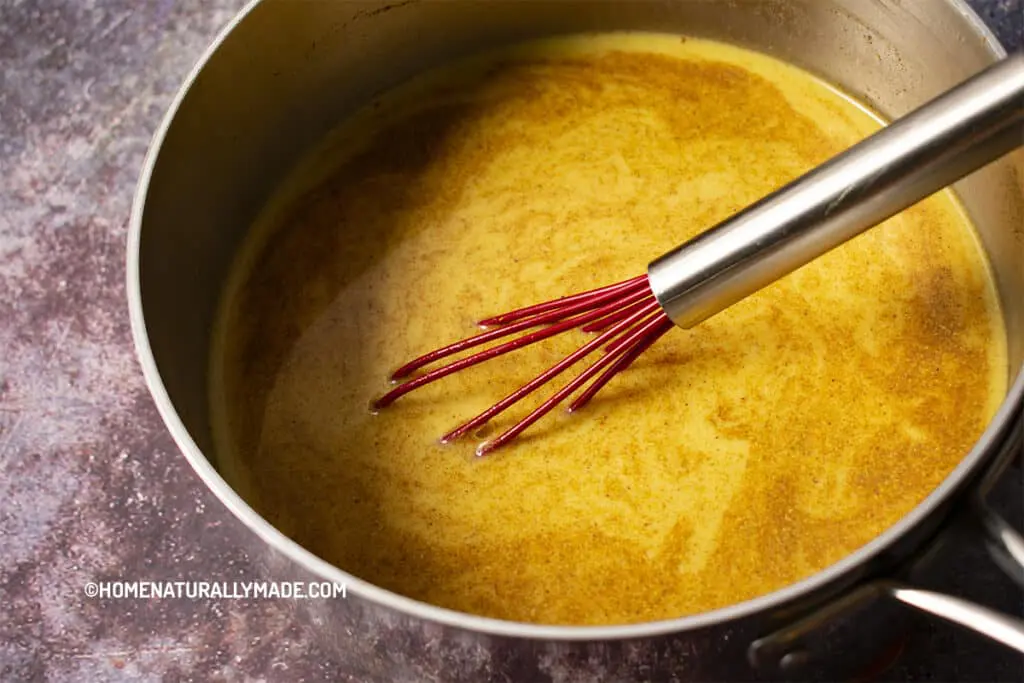 Add Homemade Chai Spice Mix to Milk and Water 