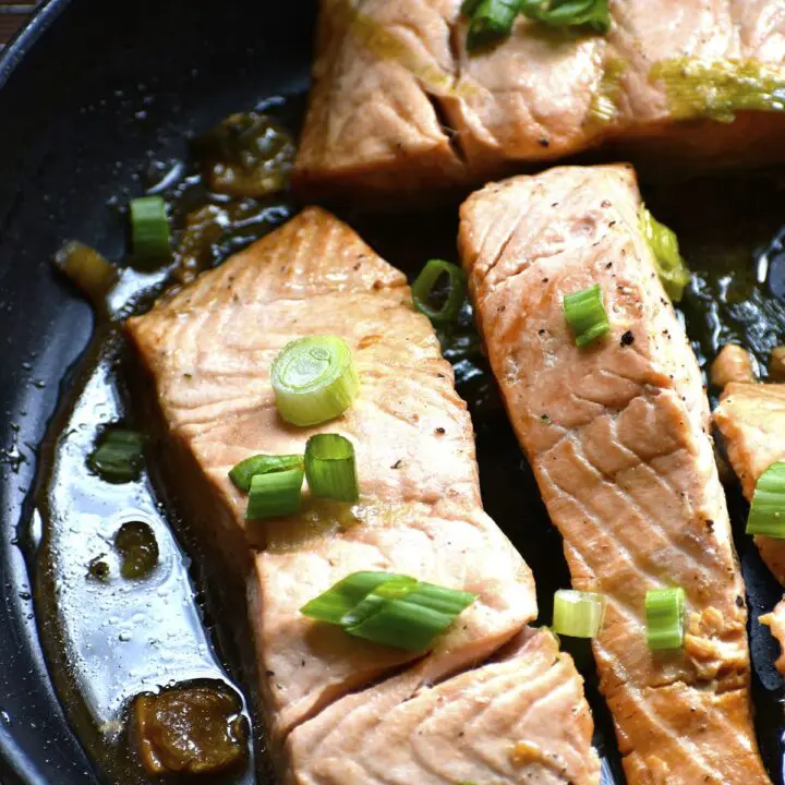 Braised Salmon {Quick Easy Delicious Asian Fusion}