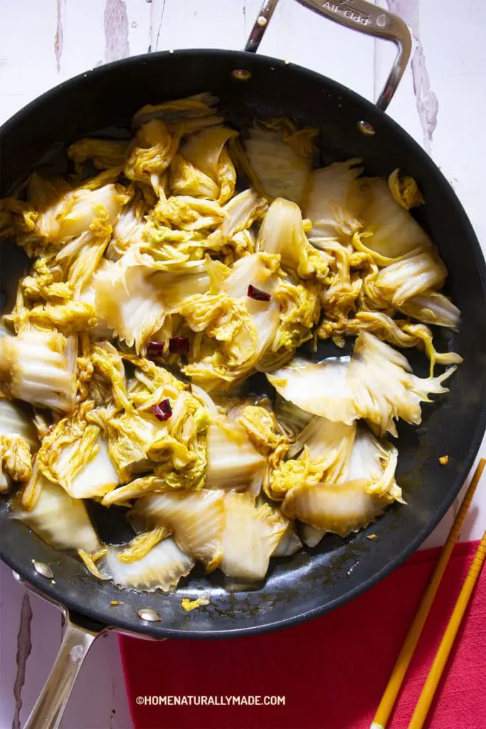 napa cabbage stir-fry