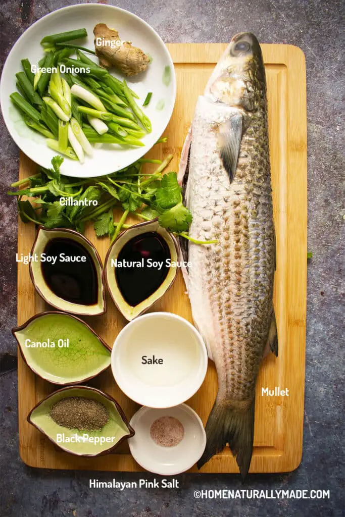 Steamed Fish Chinese Style Ingredients