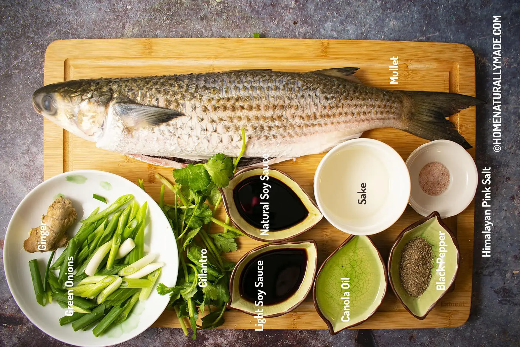 Steamed Fish Chinese Style Ingredients
