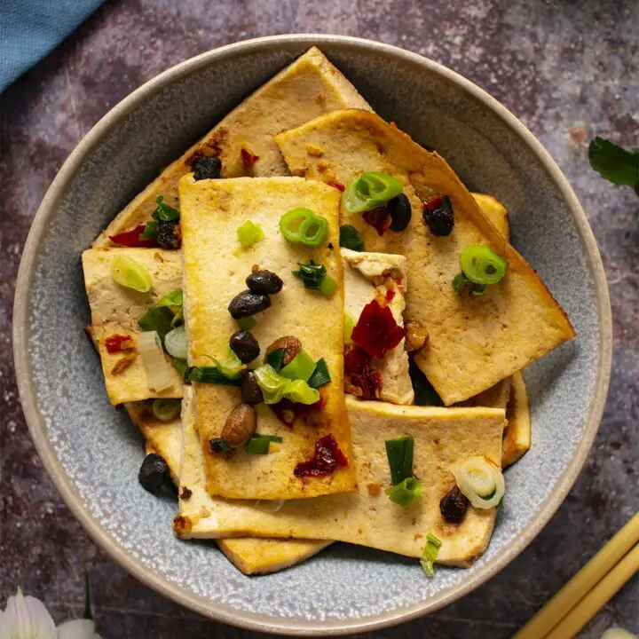 Pan Fried Firm Tofu {Easy Yummy Chinese Style}