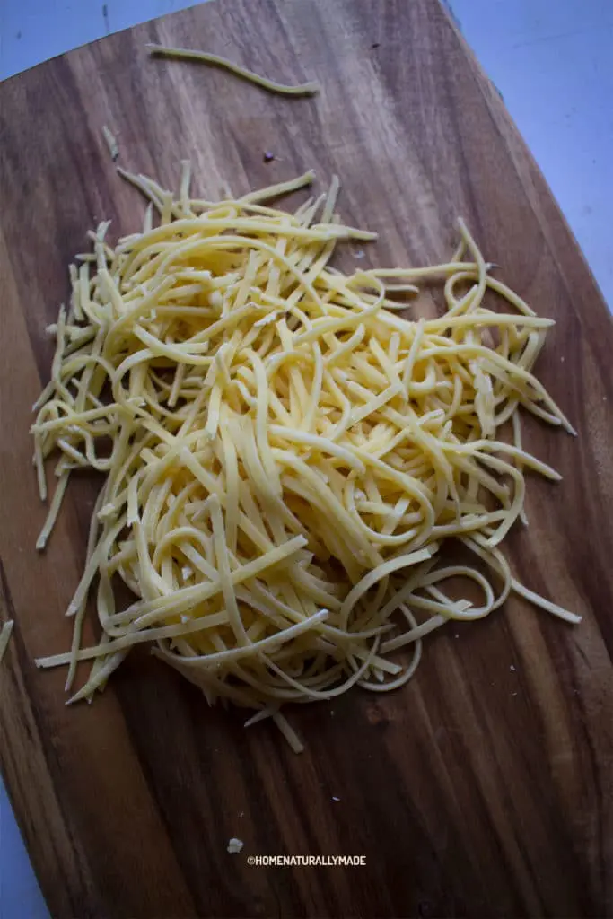 homemade egg noodles