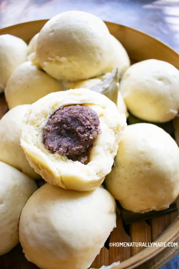 Homemade Red Bean Buns {Dou Sha Bao} Recipe