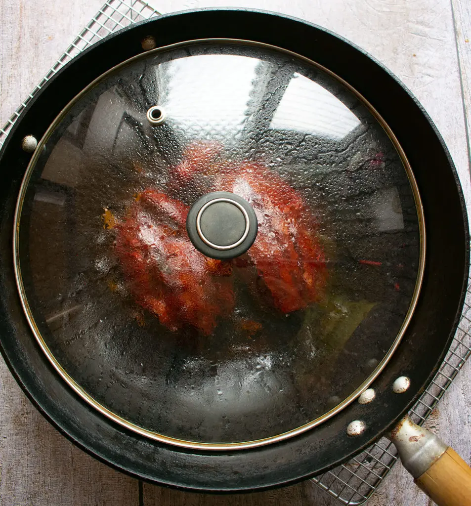 beef shank braised in the wok
