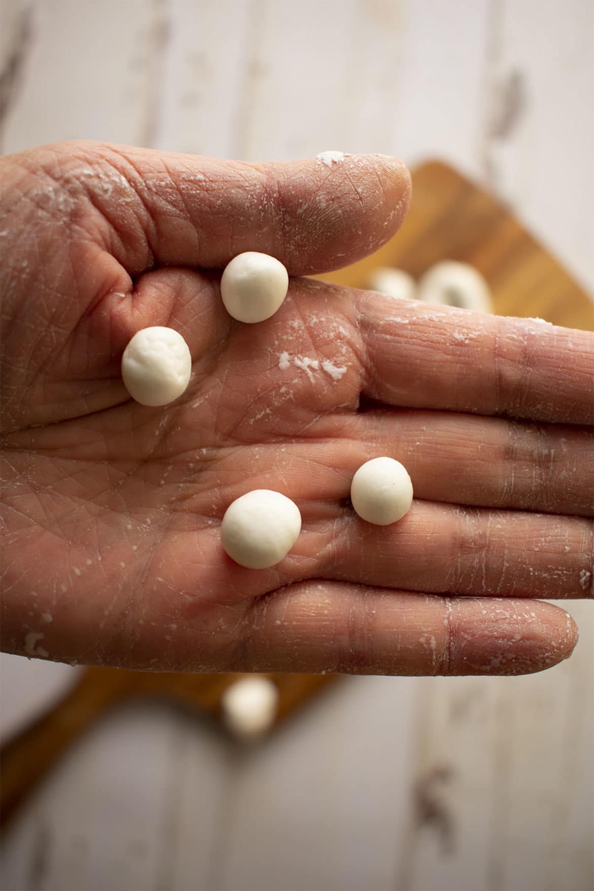 homemade sweet rice mini balls steps