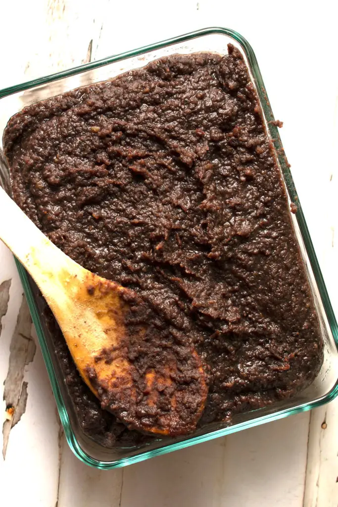 homemade red bean paste