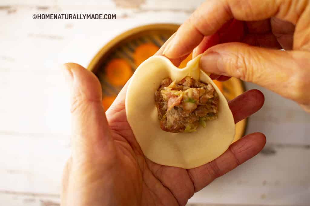 how to wrap shanghai soup dumplings step 3