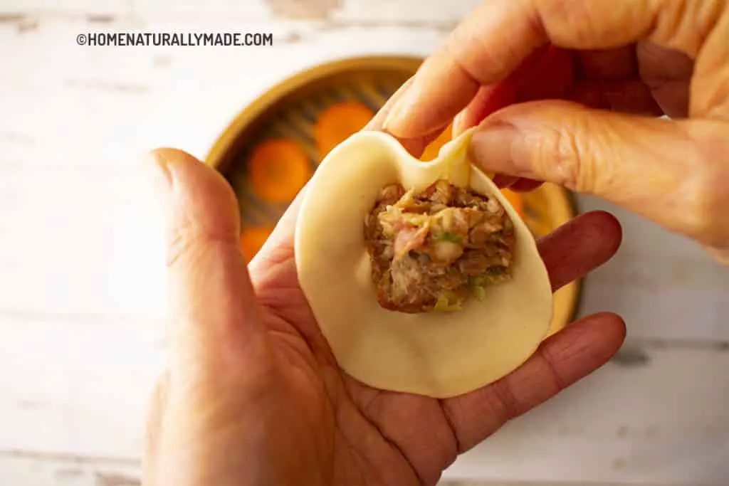 how to wrap shanghai soup dumplings step 2