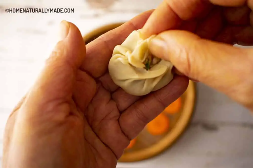 how to wrap shanghai soup dumplings step 5