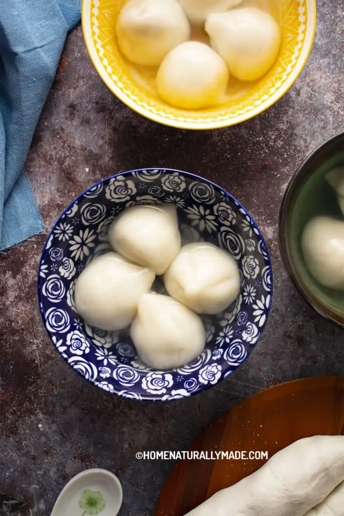 Tang Yuan {Sweet Rice flour Dumplings}