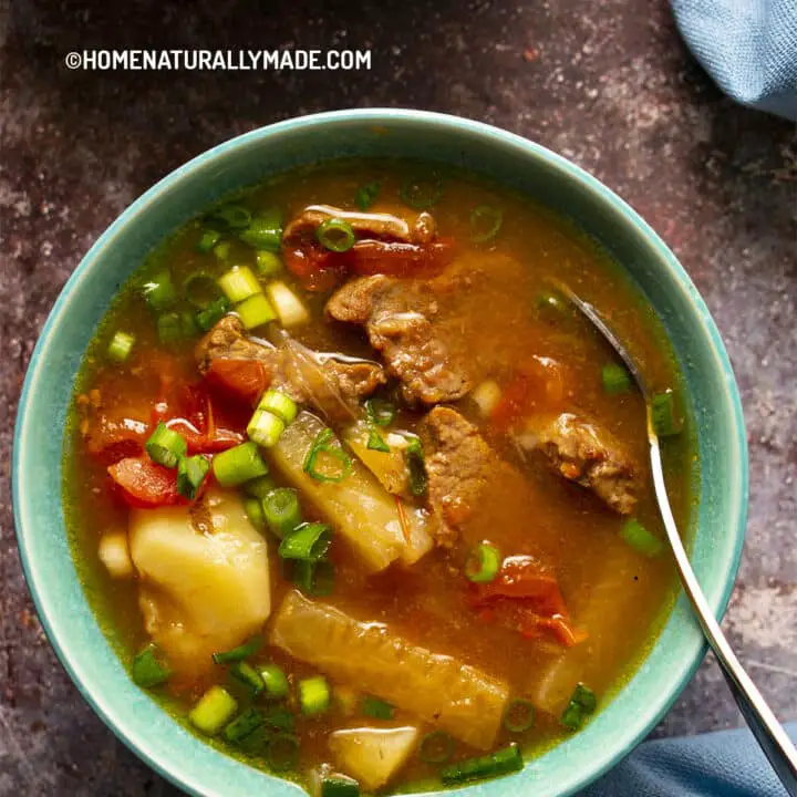 Vegetable Beef Soup {Easy Delicious Chinese Style} HomeNaturallyMade