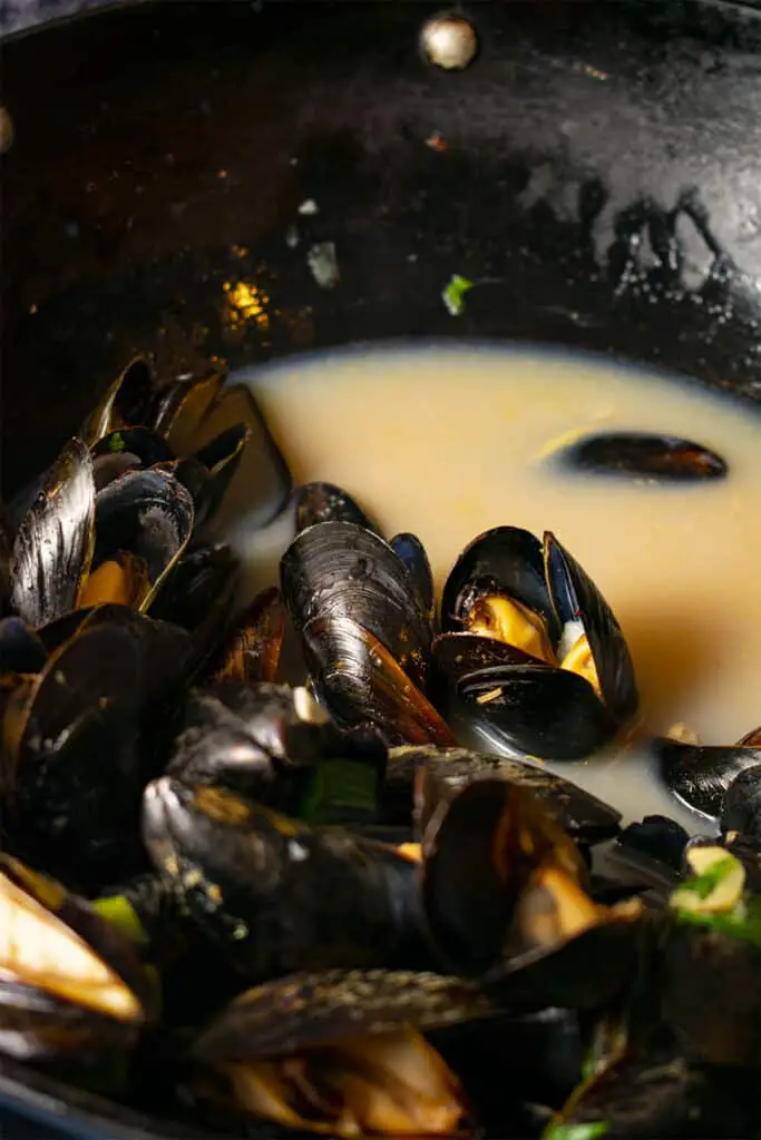 Mussels juice for Pasta