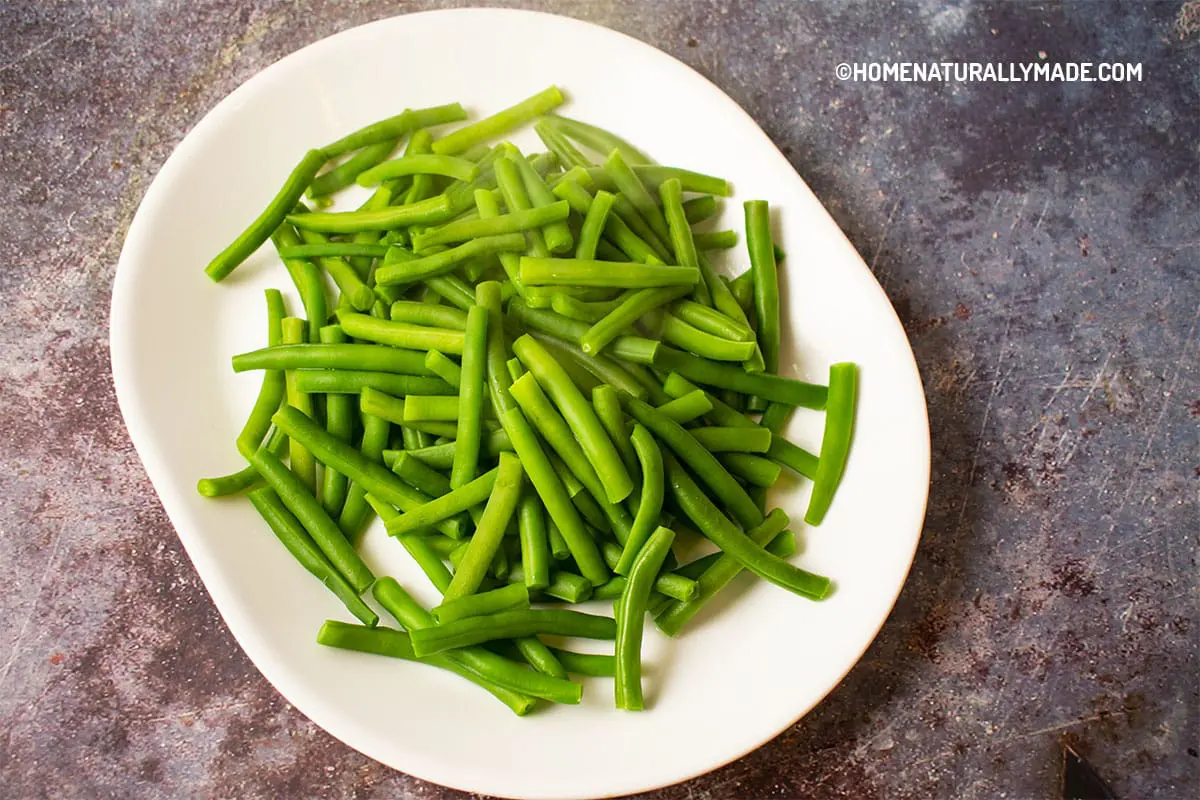 Freshly Blanched Green Beans