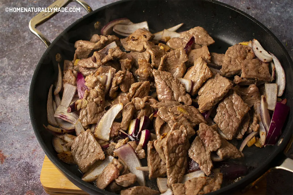 Browned Beef with Onion