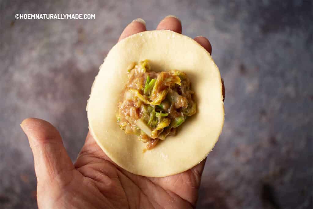 Wrap Jiao Zi step 1