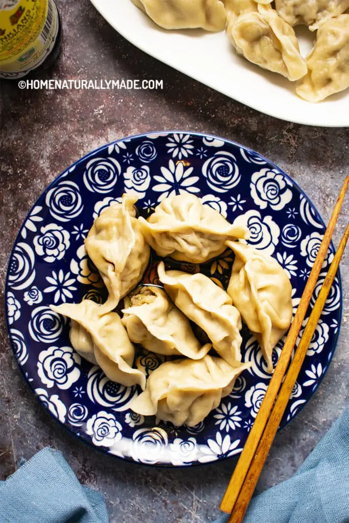 Pork Jiao Zi {Dumplings} with Napa Cabbage