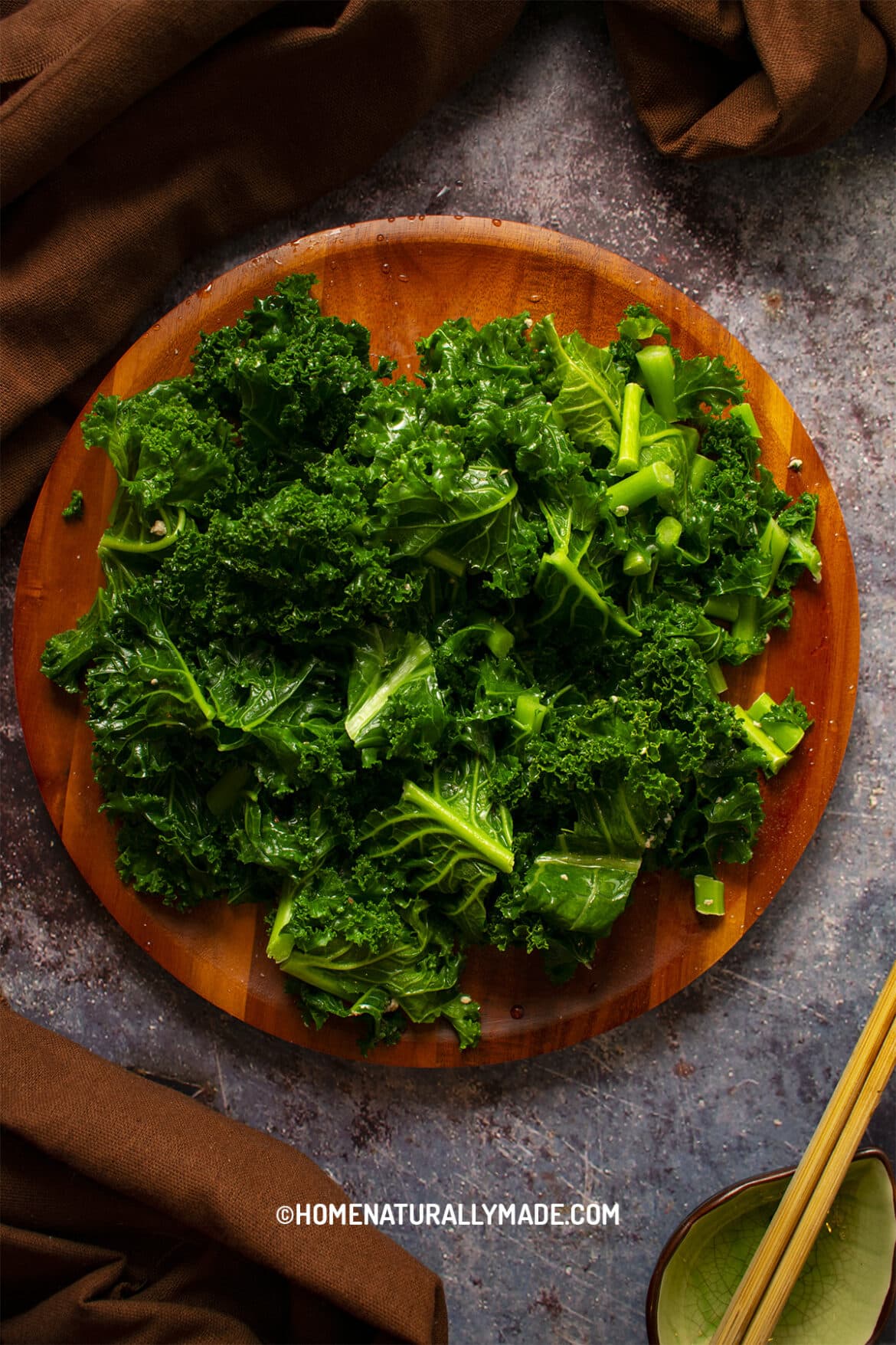 Kale with Sesame Oil {Easy Tasty Healthy Way}