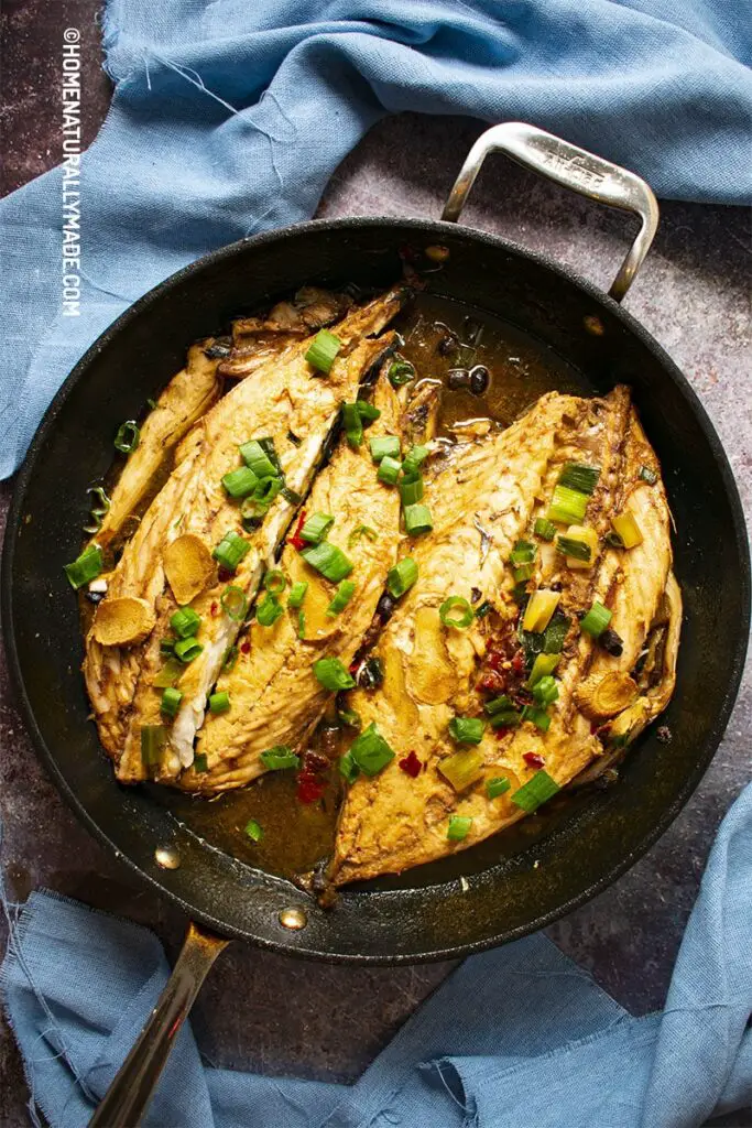 Braised Mackerel with sweet soy and spicy paste
