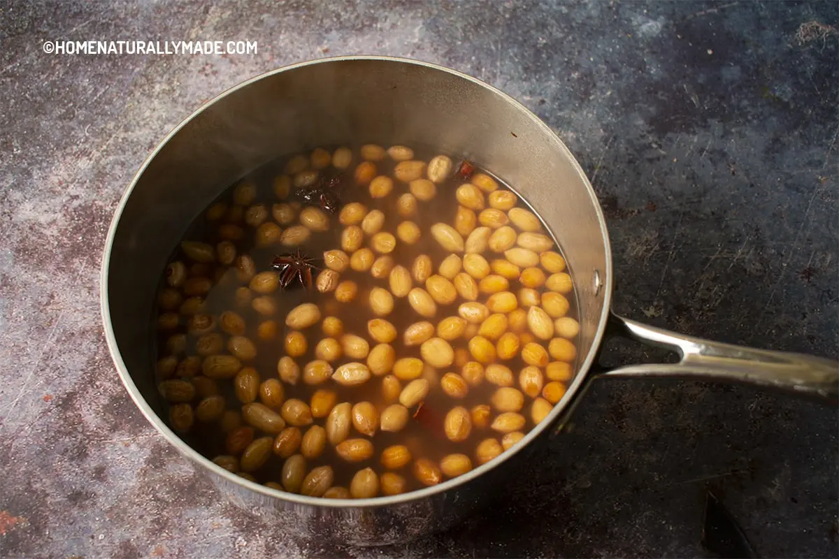 Boiling Peanuts with Seasoning {Huai Yang Style}