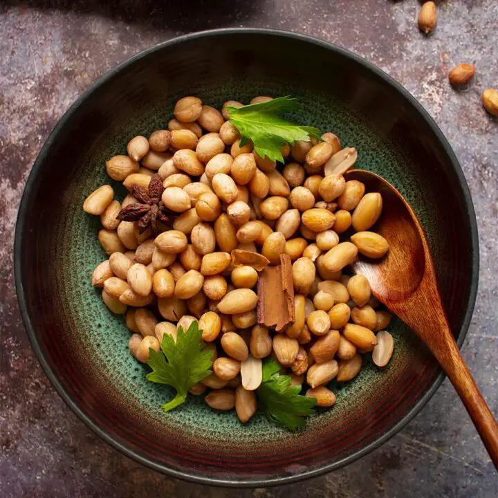 Boiled Peanuts with Spices {Huai Yang Style 煮花生}