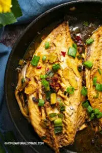 Braised Mackerel with Sweet Soy and Spicy Paste