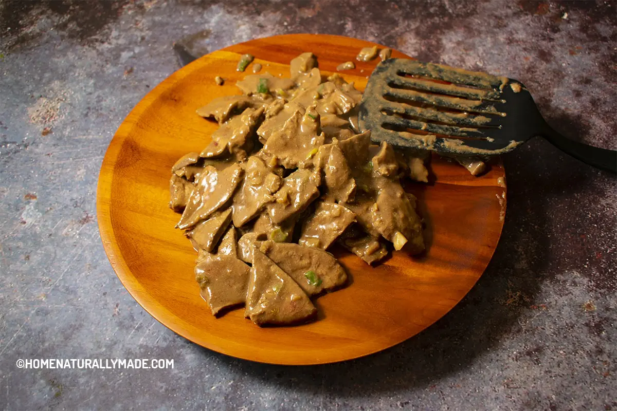 Cooked Lamb Liver Slices for Stir Fry