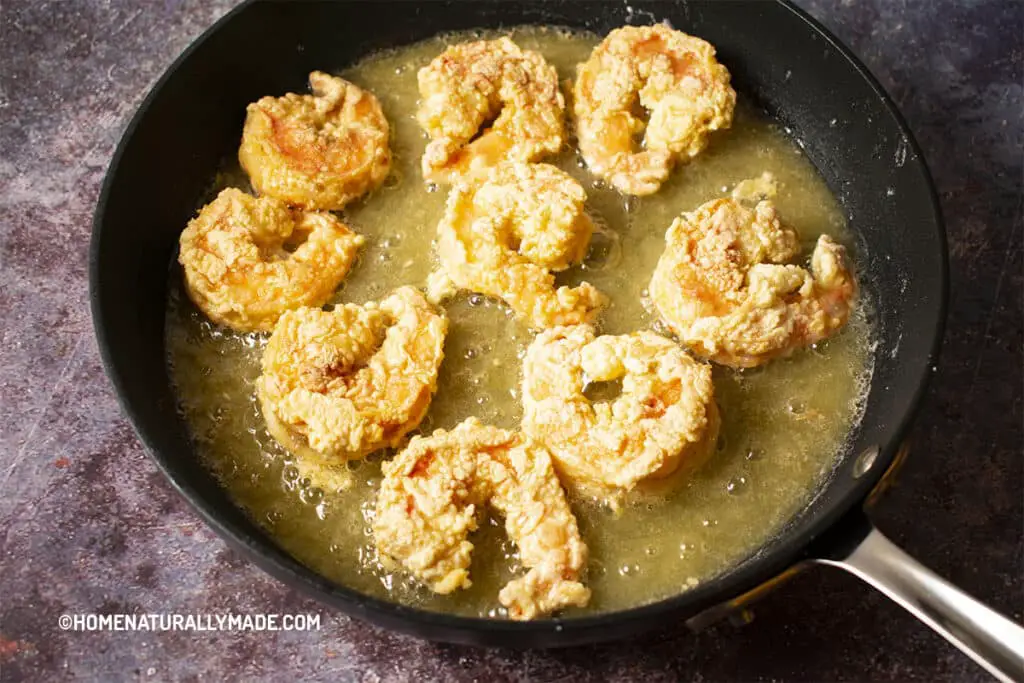 Pan Fry Shrimp for Honey Walnut Shrimp