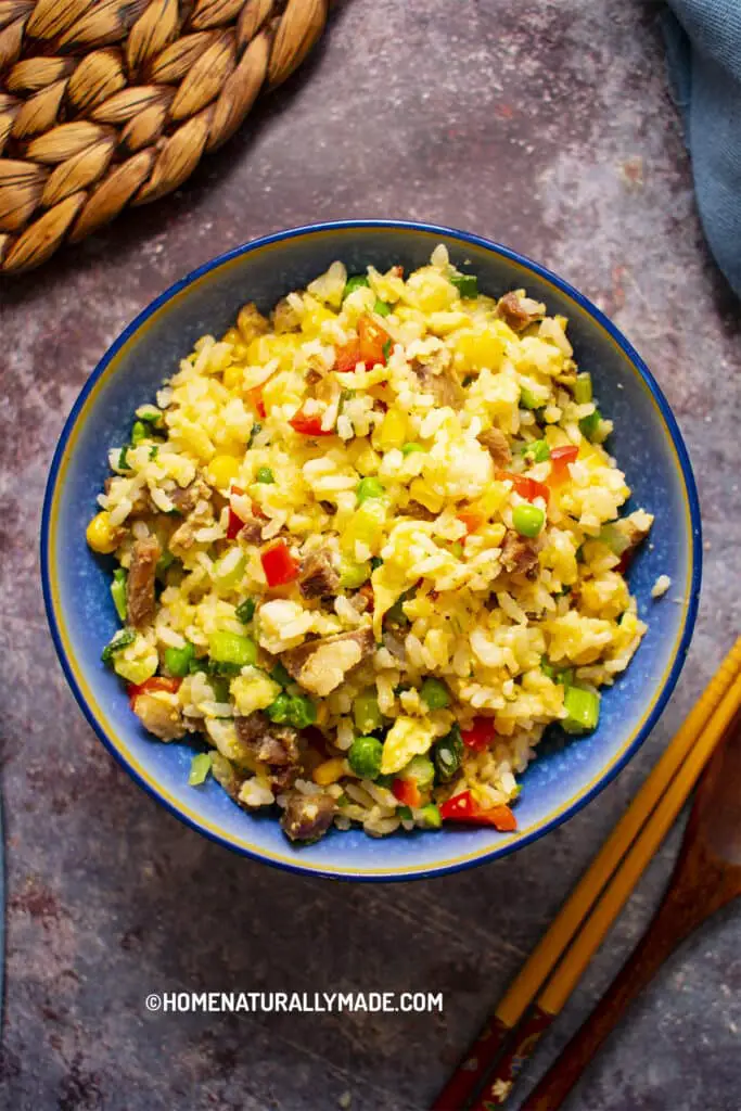 Fried Rice {Yangzhou Style, Easy Tasty Healthy}