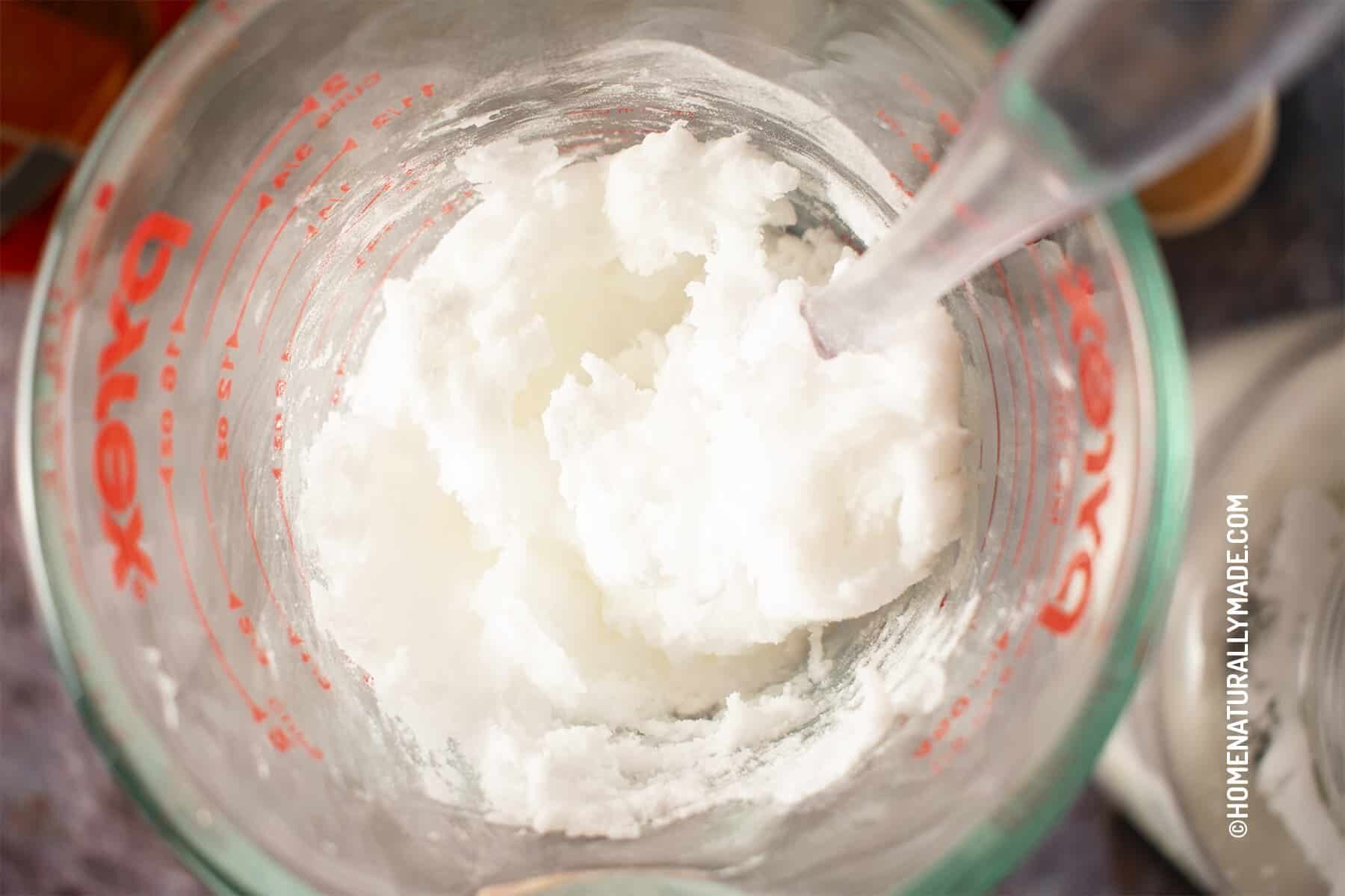 Blend Creamy Coconut Oil and Baking Soda