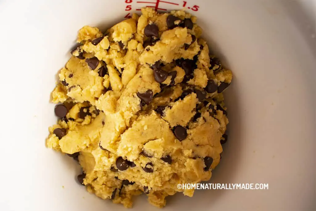 Fold Chocolate Chips into the Creamy Dough for Soft Chocolate Chip Cookies