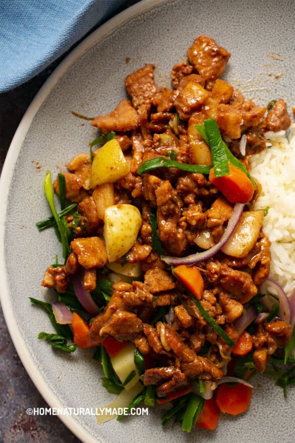 Lu Rou Fan {Braised Pork Belly Rice Bowl}