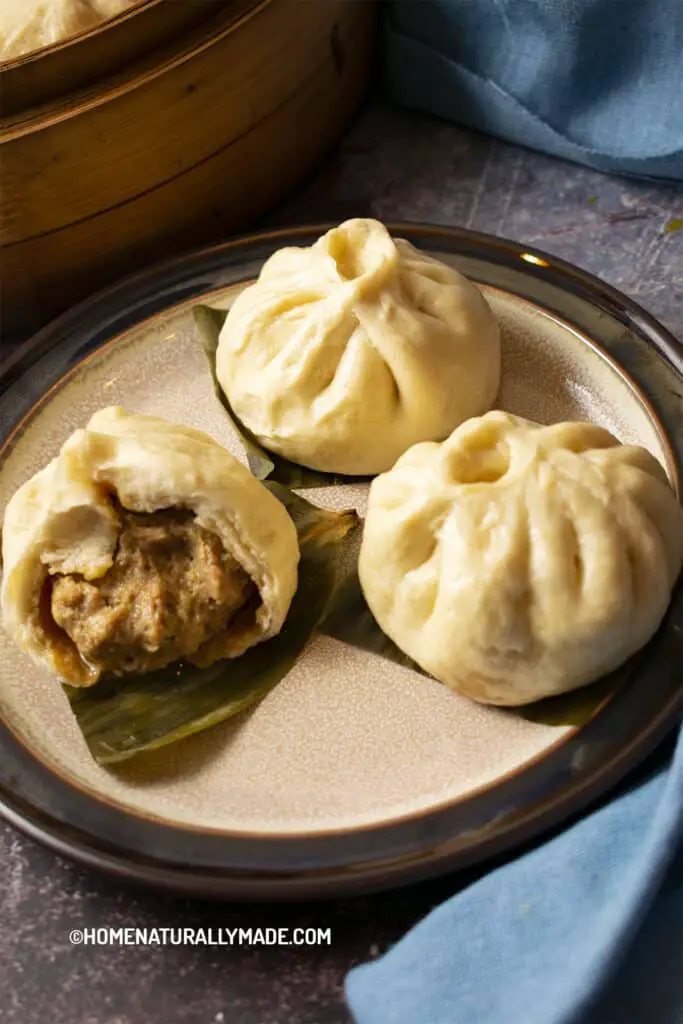 Steamed Pork Buns {Rou Bao Zi Huai Yang Style} | HomeNaturallyMade