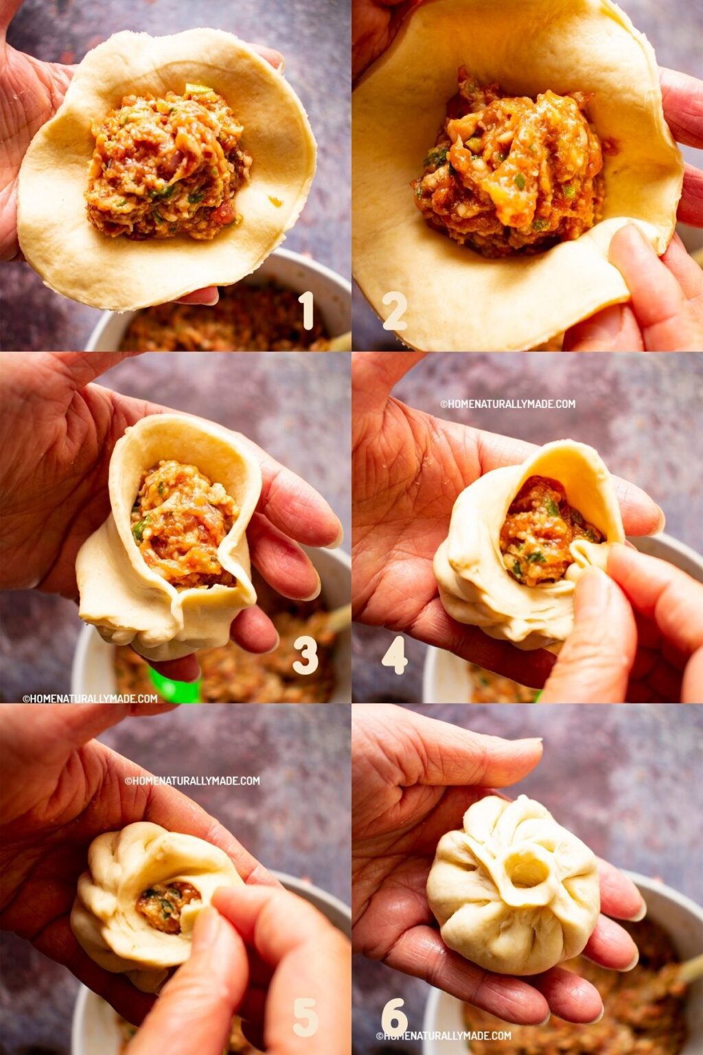 How to Wrap Buns {Bao Zi} Easy Classic Way? HomeNaturallyMade