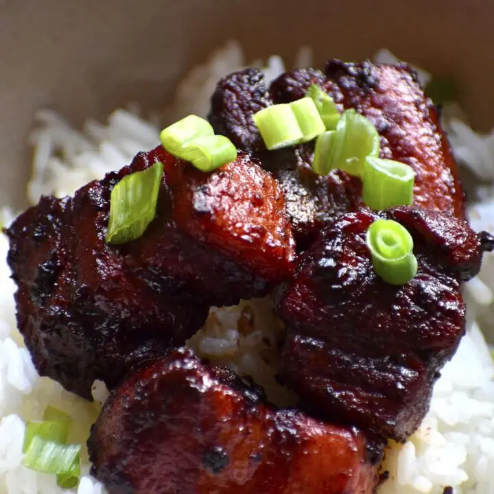 Red Braised Pork Belly {Hong Shao Rou}