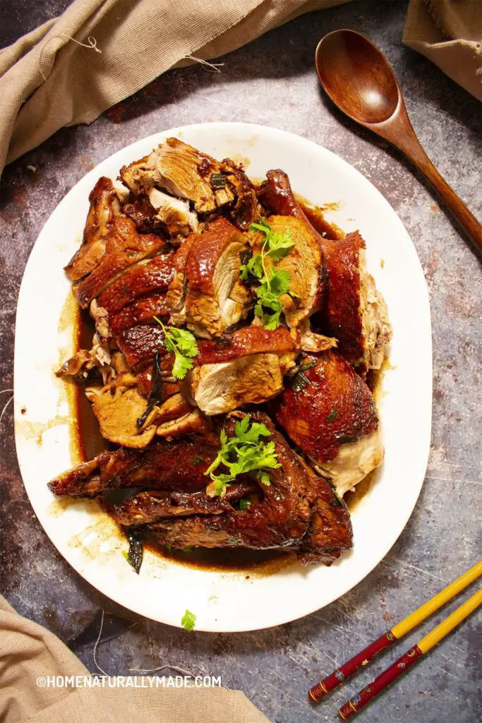 Bean Paste Braised Duck {Jiang Ya 酱鸭}