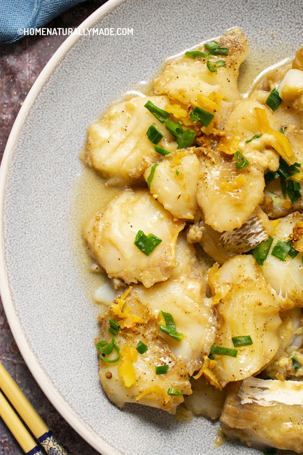 Steamed Cod {Quick Easy Asian Fusion}