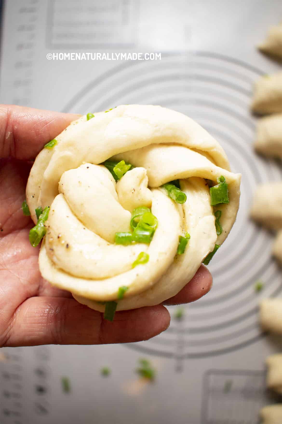 Fold Hua Juan {Chinese Flower Rolls} Quick Easy Way