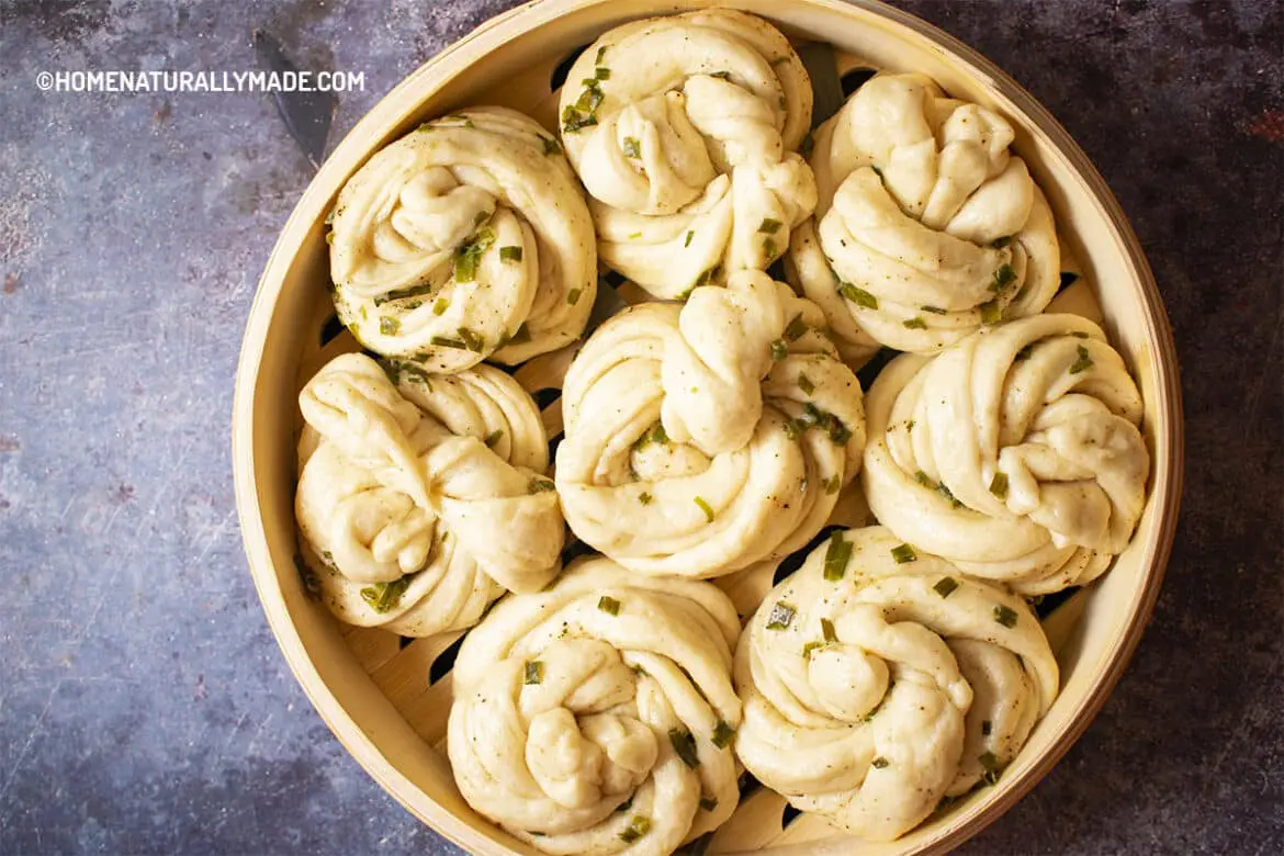 Chinese Flower Rolls {Hua Juan 花卷} HomeNaturallyMade