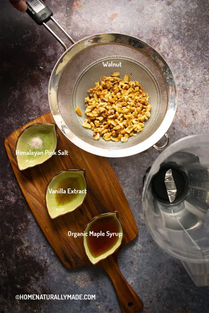 Ingredients for Quick Easy Walnut Smoothie