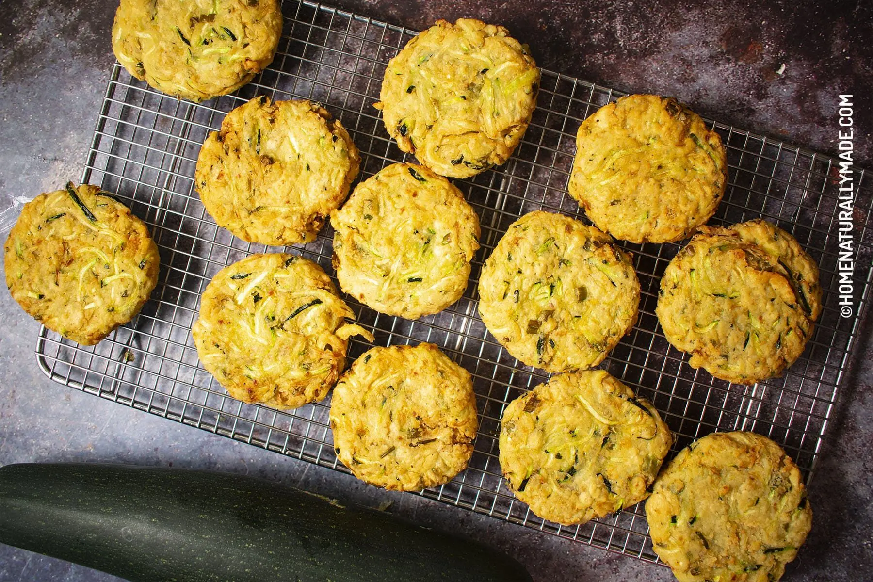 freshly made zucchini fritters Chinese style