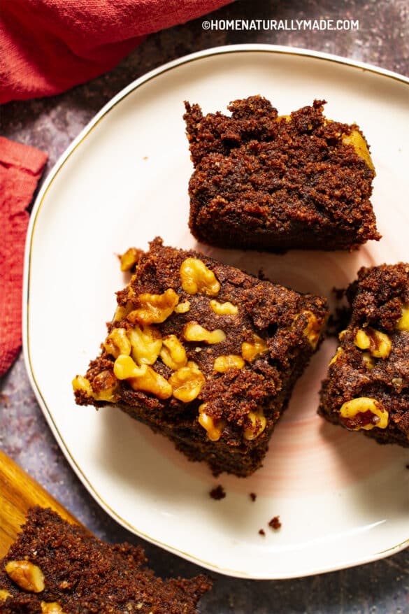 Coconut Flour Brownies {Vegetarian Nut-free Adaptable}
