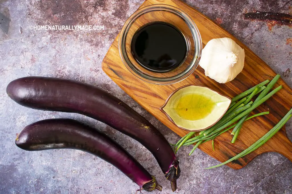 Steamed Eggplant Ingredients