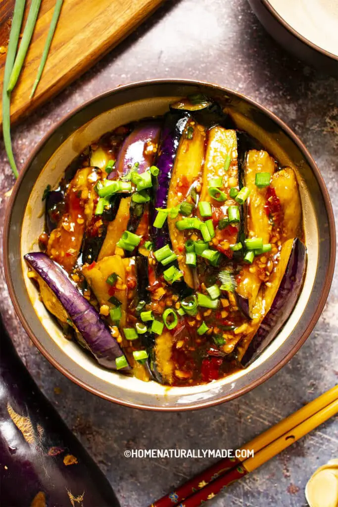 Vegan Yu Xiang Qie Zi {Stir Fried Eggplant}